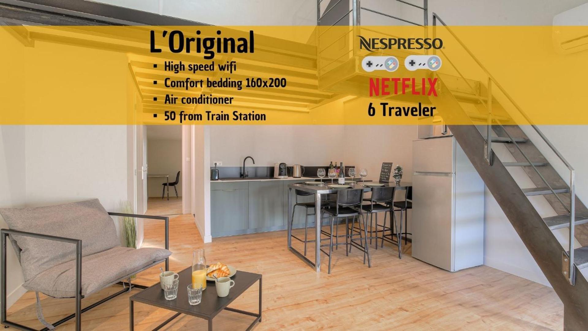 L Original - Travelhome - Free Wifi - 6 Travelers Villefranche-sur-Saone Exterior photo